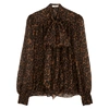 ERDEM LUCIEN LEOPARD-PRINT VOILE BLOUSE,3723081