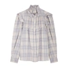 ISABEL MARANT ÉTOILE IDETY CHECKED RUFFLE-TRIMMED COTTON SHIRT,3124533