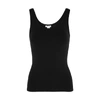 HANRO TOUCH FEELING BLACK STRETCH-JERSEY TANK,3188313