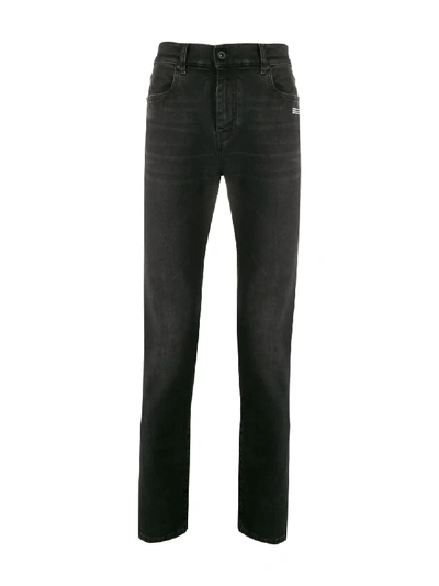 Off-white Tapered Skinny Jeans In Black