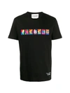 Iceberg X Peter Blake T-shirt With Multicolor Logo Patch In Black
