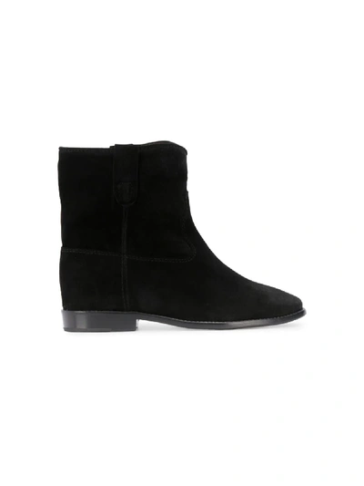 Isabel Marant Straight Ankle Boots In Black 01 Bk
