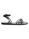Ancient Greek Sandals Persida Ankle-strap Sandals In Black