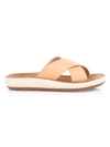 Ancient Greek Sandals Thais Leather Flatform Sandals In Natural