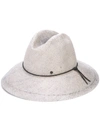 MAISON MICHEL KATE BLEACHED STRAW GREY HAT,0ABF9C47-507A-100E-C25B-1356F5497A3C