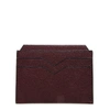 VALEXTRA Bordeaux Cardholder In Pebbled Leather Texture