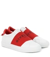 GIVENCHY URBAN STREET LEATHER SNEAKERS,P00432106