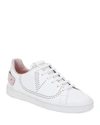 Valentino Garavani Backnet Sneakers In White/pink