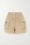 BALMAIN COTTON-BLEND DRILL SHORTS