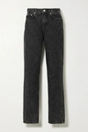 GANNI HIGH-RISE STRAIGHT-LEG JEANS