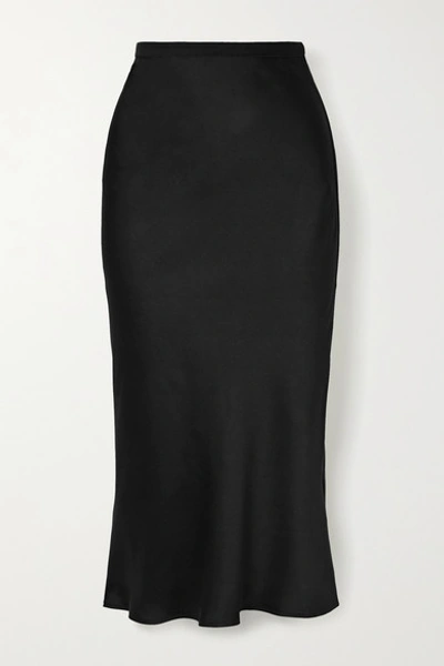 Anine Bing Flared Midi Skirt In Black