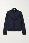 TORY SPORT RUFFLED STRETCH-KNIT TRACK JACKET