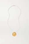 ALIGHIERI ST. CHRISTOPHER CHAPTER III GOLD-PLATED AND SILVER NECKLACE