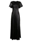 Alexander Wang Abito Maxi Wet Shhine Wash & Go In Black