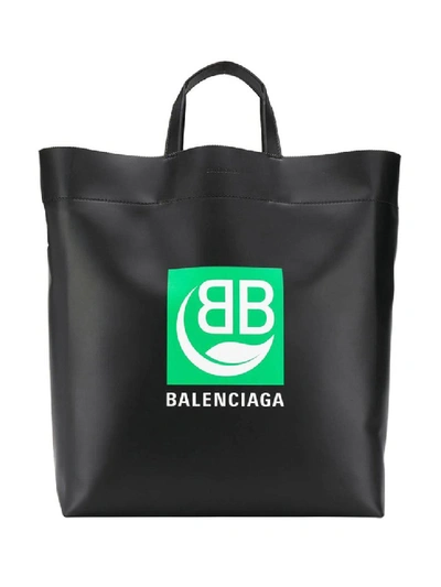 Balenciaga Mens Black Medium Market Tote Bag