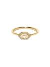 AZLEE SMALL 18KT GOLD & DIAMOND RING,0996ED46-3EFB-AD72-4BD7-3EA11F117F4B