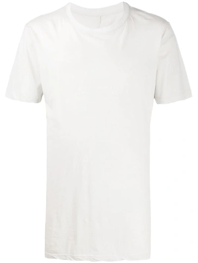 Ben Taverniti Unravel Project Short Sleeve Elongated T-shirt In Grey