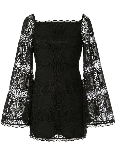 Alice Mccall Diamond Veins Mini Dress In Black