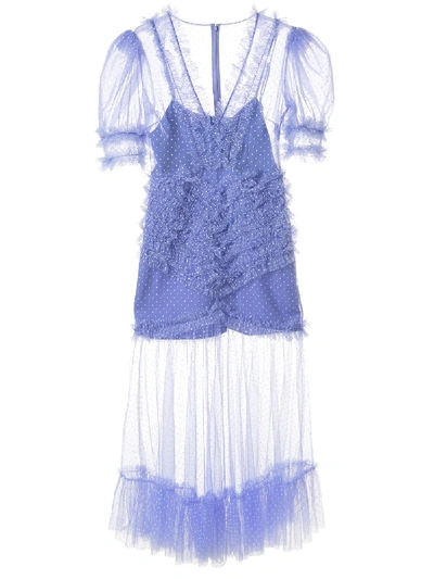 Alice Mccall Tokyo Skies Midi Dress In Purple