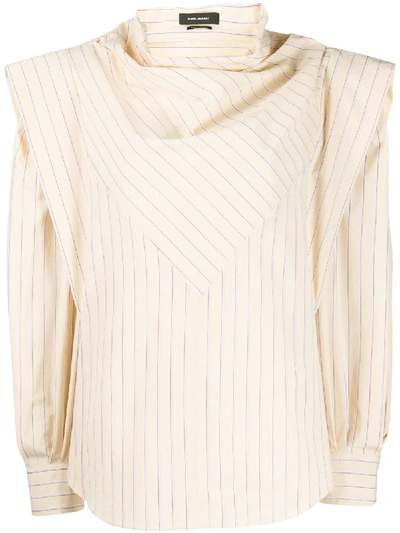 Isabel Marant Deconstructed Blouse In Neutrals