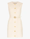GUCCI BELTED BUTTON-DOWN MINI DRESS,609245Z8AH714592978
