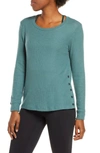 Beyond Yoga Your Line Pullover In Wild Sage Heather