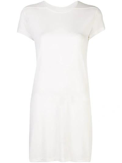 Rick Owens Sheer Longline T-shirt In White