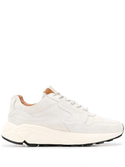 Buttero Leather Low-top Sneakers In White