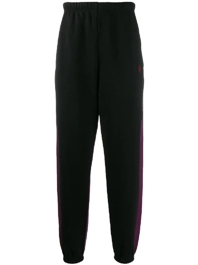 Marcelo Burlon County Of Milan County Two-toned Track Trousers In Purple