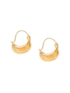 ANISSA KERMICHE GOLD-PLATED HOOP EARRINGS