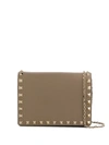 Valentino Garavani Mini Rockstud Cross In Gray