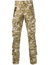 PALM ANGELS CAMO CARGO PANTS ALL OVER MULTICOLOR