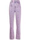 Isabel Marant Étoile Henoya High-rise Straight Jeans In Pink