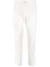 ETRO CROPPED TURNED-UP TROUSERS