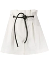 3.1 Phillip Lim White Tailored Pleated Shorts