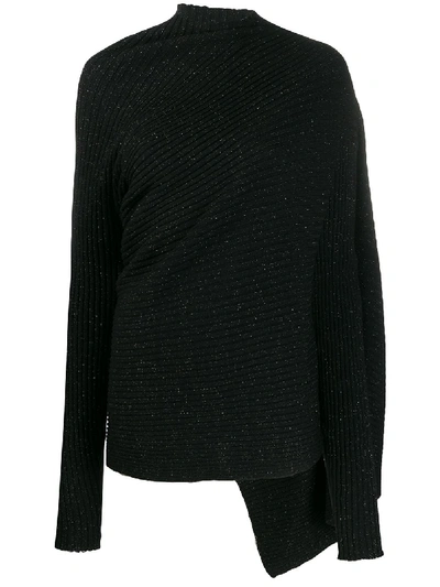 Marques' Almeida Drapierter Pullover In Black