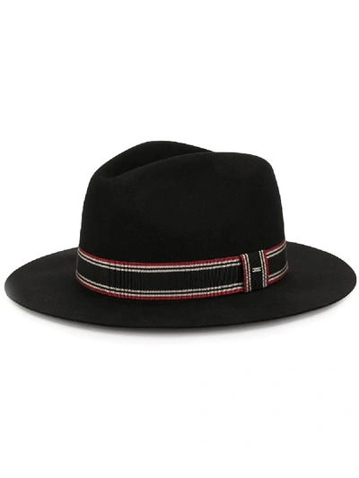 Saint Laurent Felt Panama Hat In 黑色