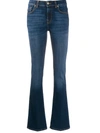 7 For All Mankind Asher Luxe Mid-rise Jeans In Blue