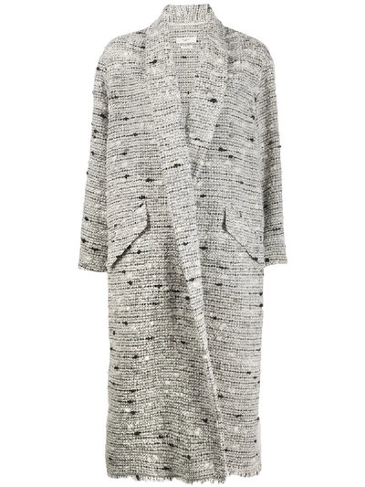 Isabel Marant Étoile Faby Yarn Coat In Grey