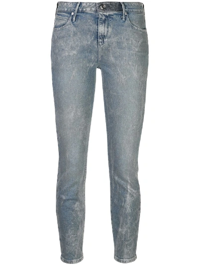 Rta Madrid Cropped Jeans In Blue