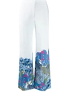 MACRO ORTENSIA PRINTED FLARED TROUSERS