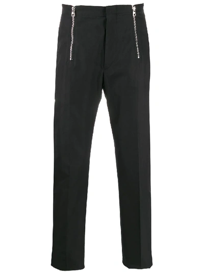 Alexander Mcqueen Double-zip Trousers In Black