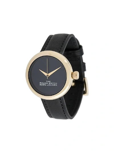Marc Jacobs The Round Watch, 32mm In Black