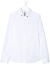 GIVENCHY TEEN LOGO COLLAR SHIRT