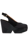 Robert Clergerie Dori Chevre 115mm Sandals In Black