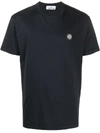 Stone Island 24113 Logo T-shirt In 蓝色