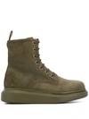 ALEXANDER MCQUEEN CHUNKY LACE-UP BOOTS