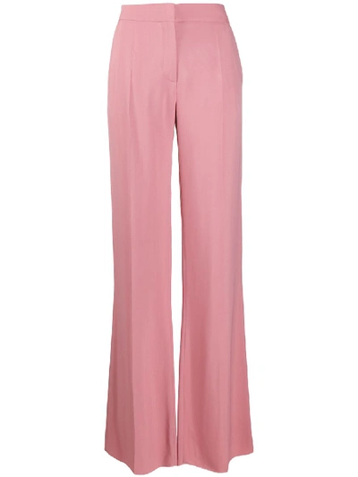 Valentino Tailored Flared Trousers In Pink