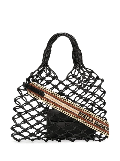 Stella Mccartney Knotted Detachable Strap Tote In 黑色