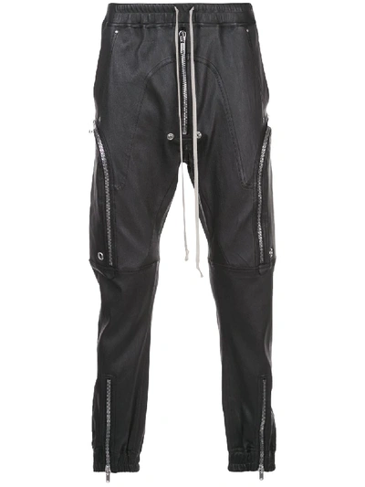 Rick Owens Tecuatl Bauhaus Cargo Trousers In Black